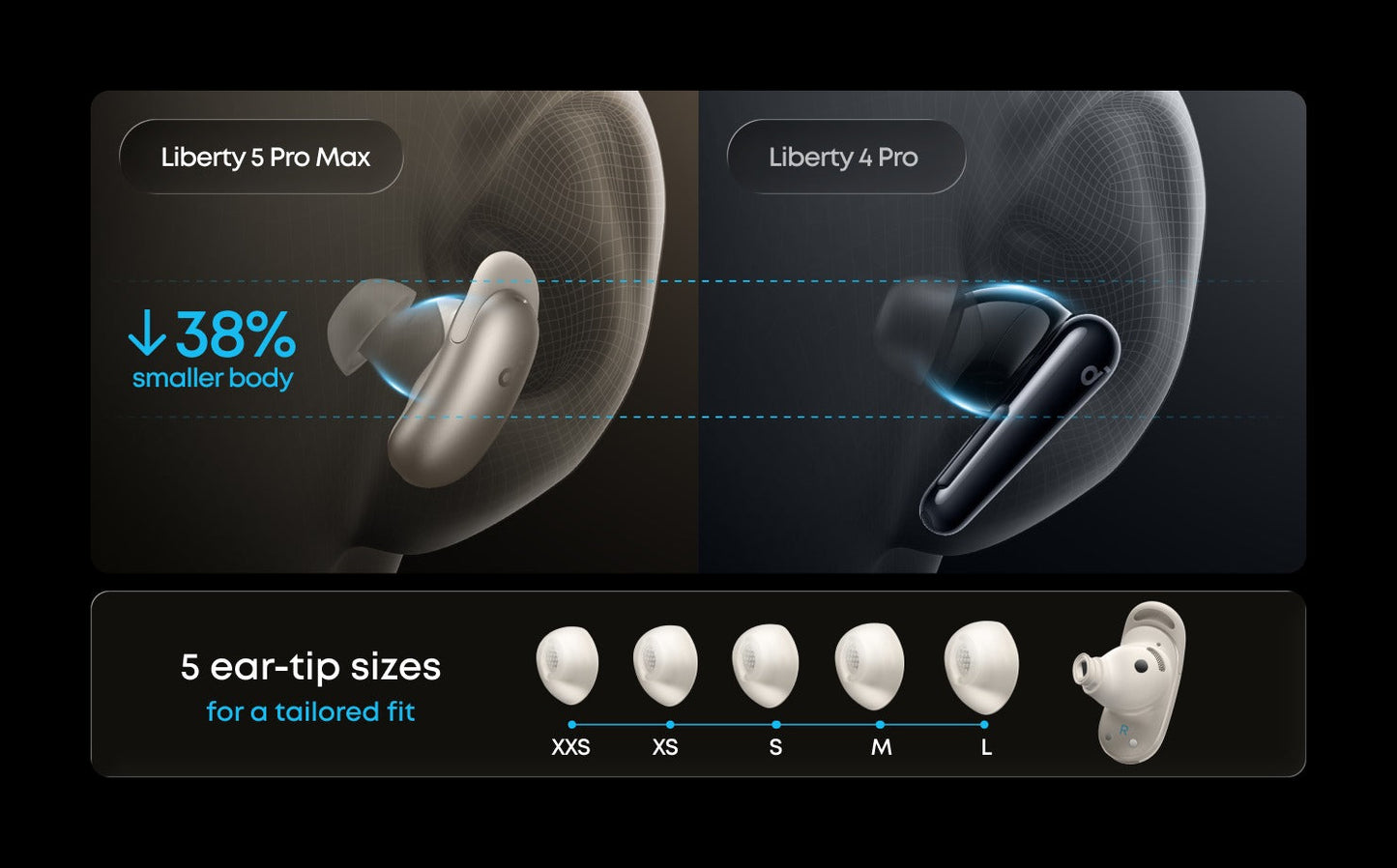 Liberty 5 Pro Max | Earbuds with AI Note-Taker Smart Case