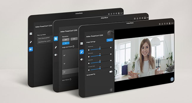 Anker PowerConf C200 2K Webcam | AI-Noise Canceling Mics