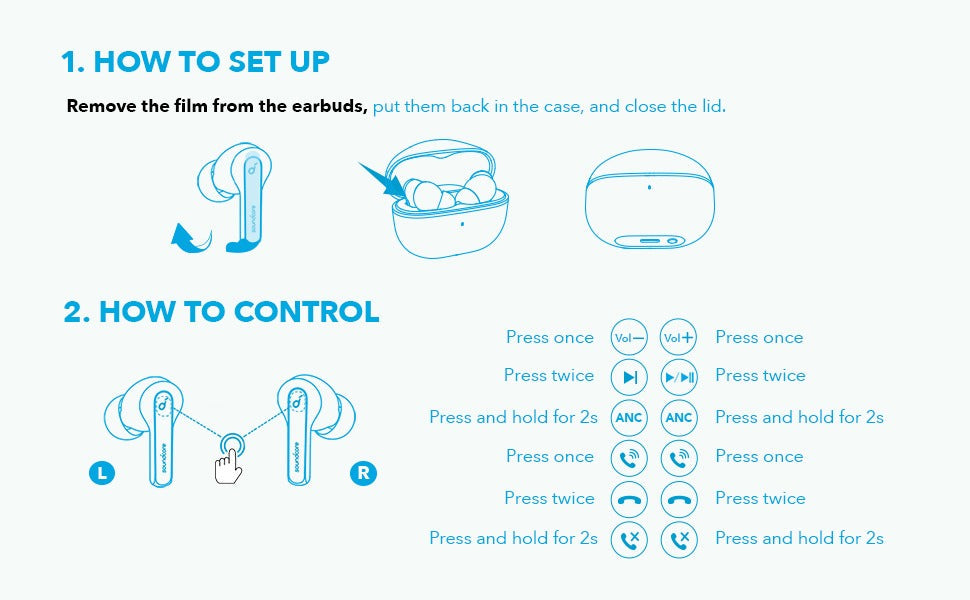 Life P3i | Hybrid Active Noise Cancelling Earbuds