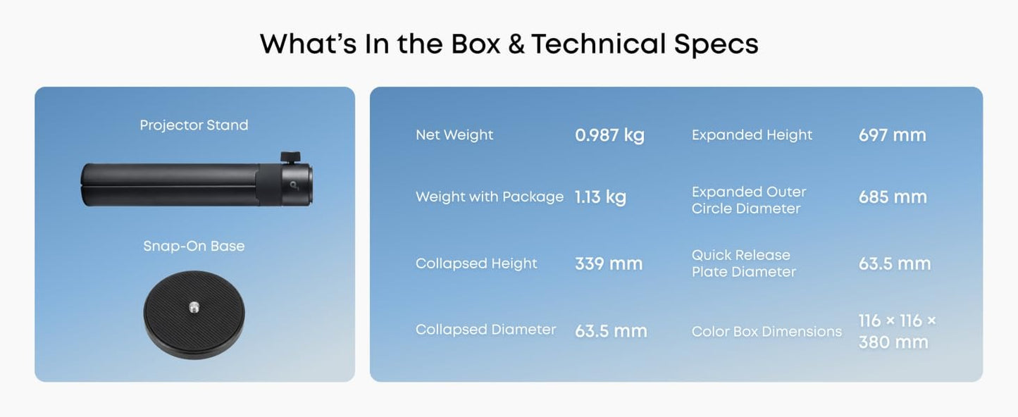 Nebula Projector Stand for P-Series & Universal Compatibility for More Projectors