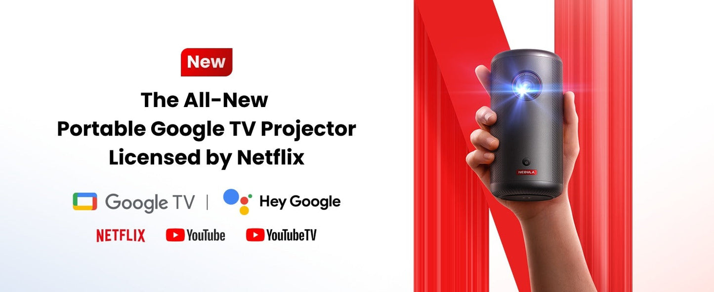 soundcore Nebula Capsule 3 | 1080p Mini Google TV Projector