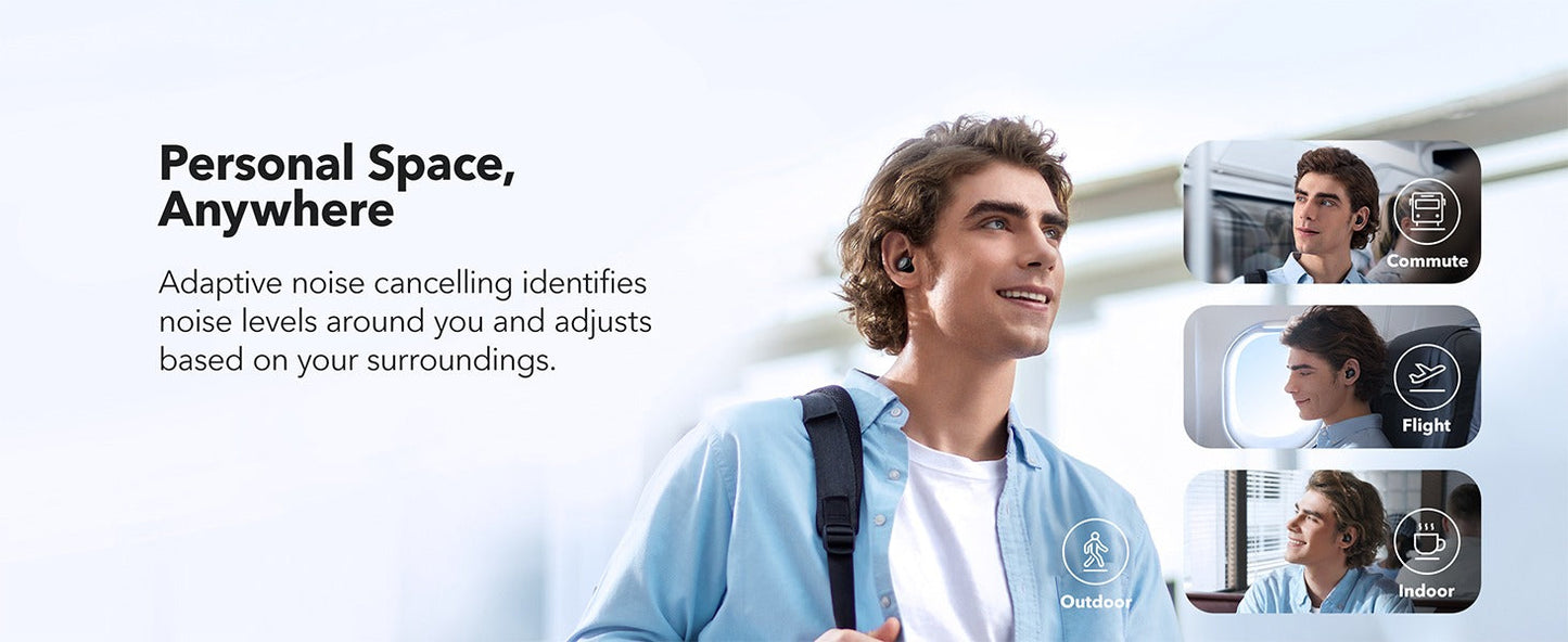soundcore Space A40 | Long-Lasting Noise Cancelling Earbuds