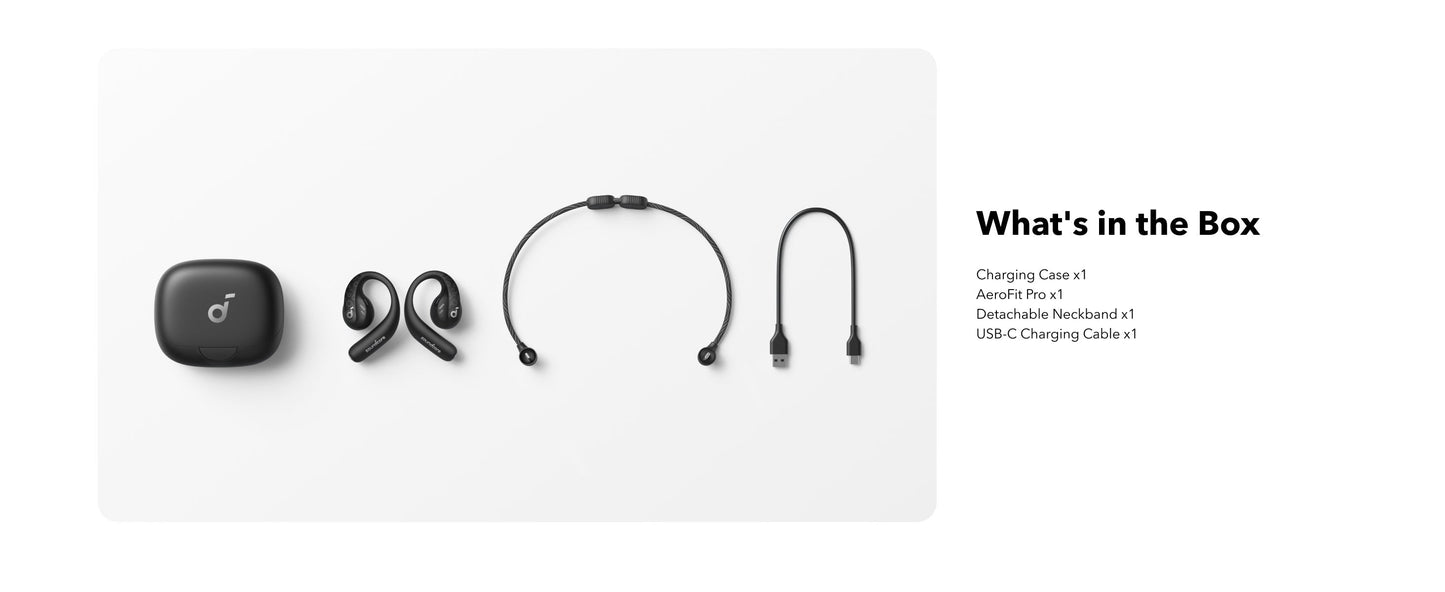 soundcore AeroFit Pro | Secure Open-Ear Sport Earbuds