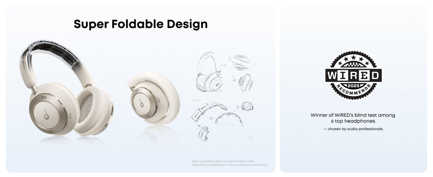 soundcore Space One Pro | FlexiCurve Over-Ear Headphone