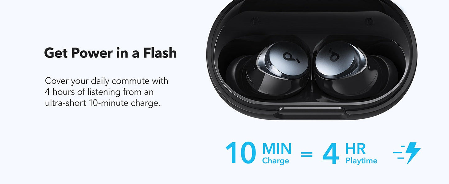 soundcore Space A40 | Long-Lasting Noise Cancelling Earbuds