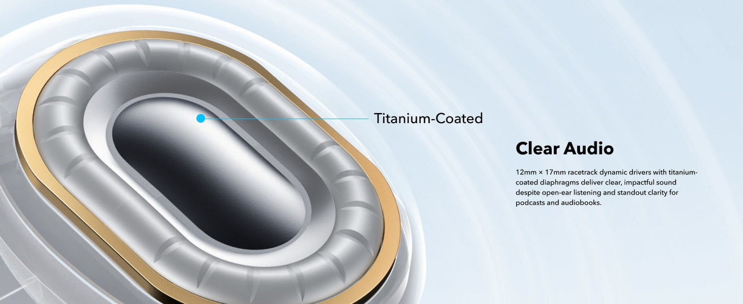 soundcore C40i | Flexible and Comfortable Clip-On Earbuds