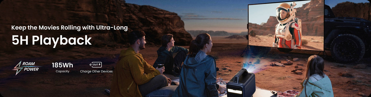 soundcore Nebula Mars 3 | Outdoor Projector with 5H Long Playtime