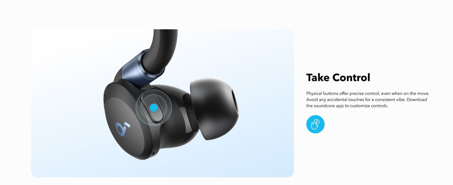soundcore Sport X20 | Comfortable In-Ear Sport Earbuds with Hook