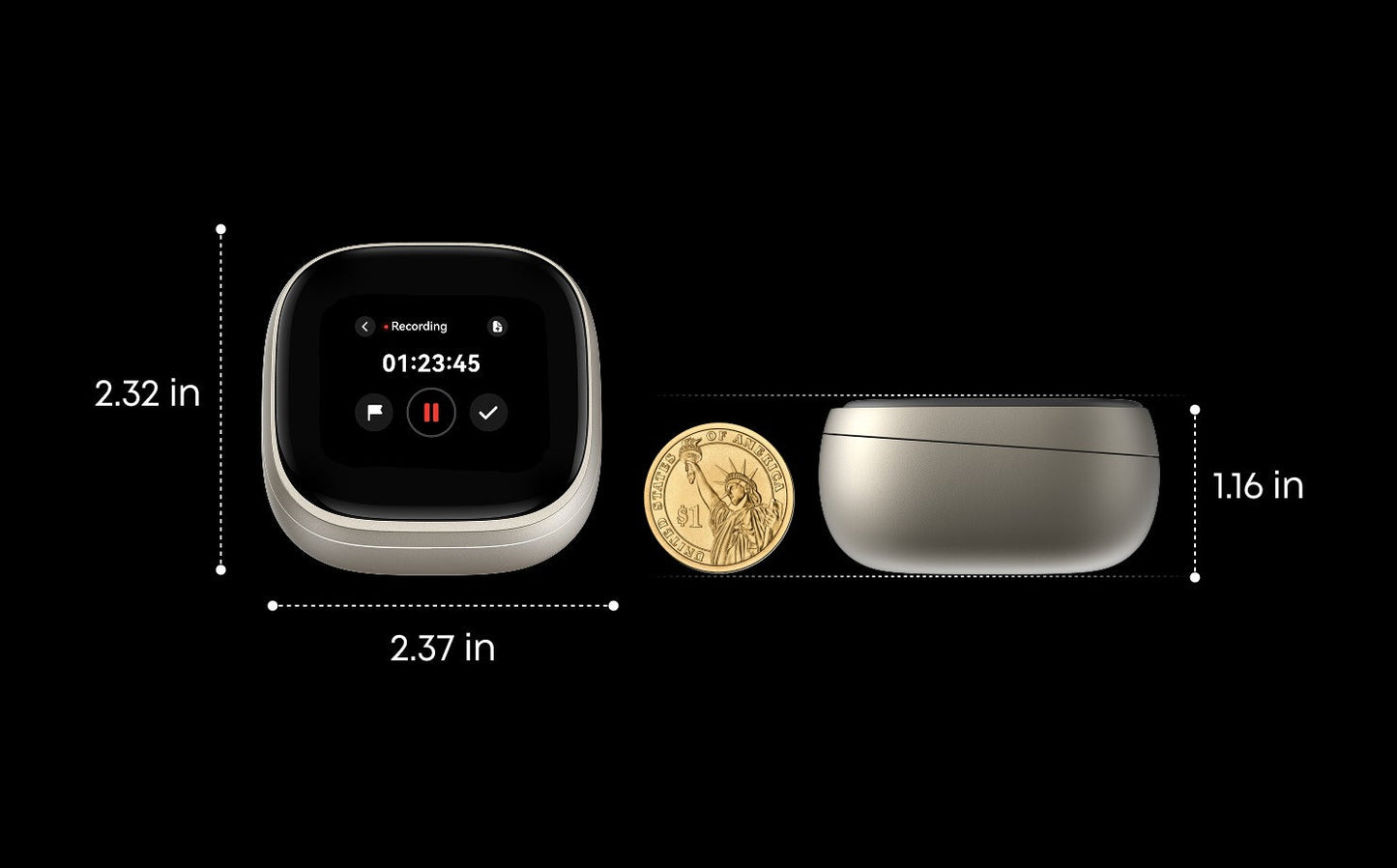 Liberty 5 Pro Max | Earbuds with AI Note-Taker Smart Case