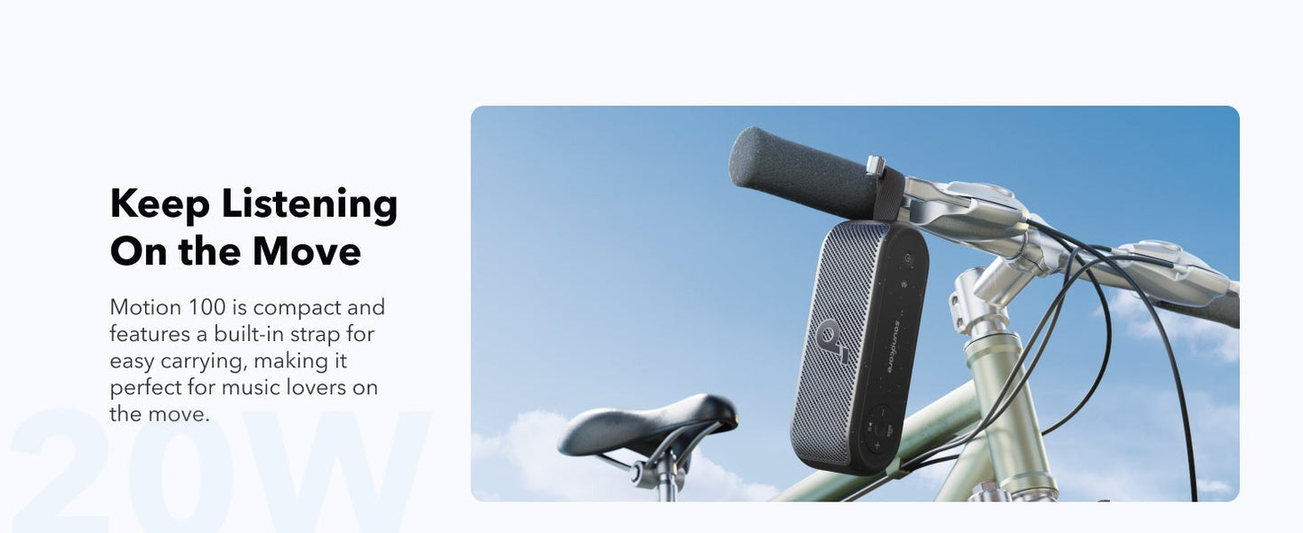 Motion 100 | Portable Bluetooth Wireless Speaker