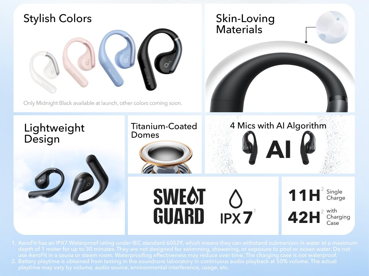 AeroFit | Superior Comfort Open-Ear Earbuds