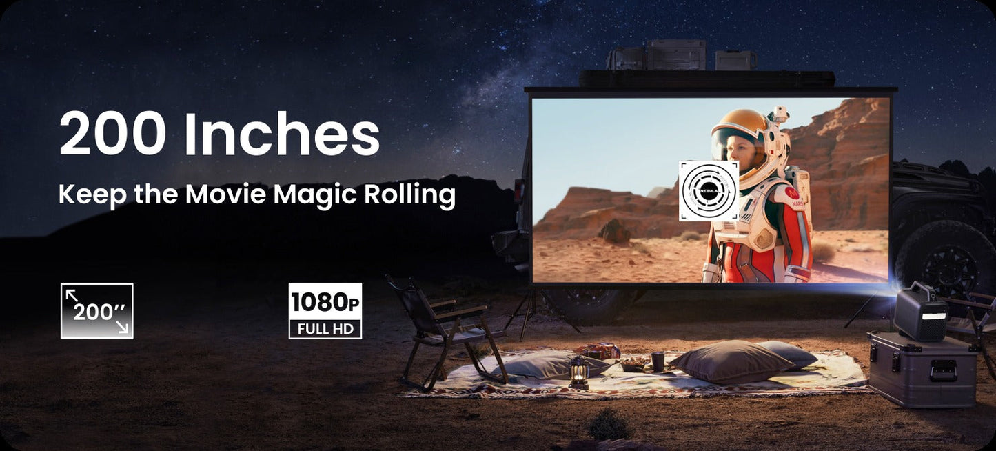 soundcore Nebula Mars 3 | Outdoor Projector with 5H Long Playtime