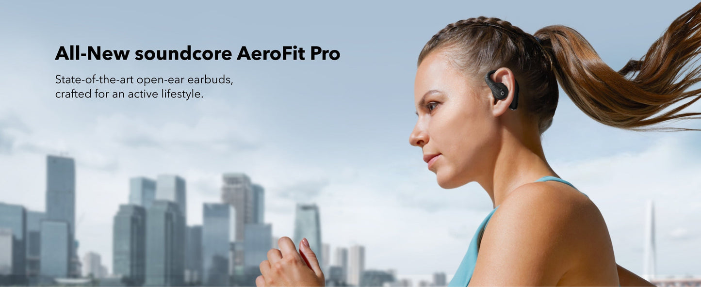 soundcore AeroFit Pro | Secure Open-Ear Sport Earbuds