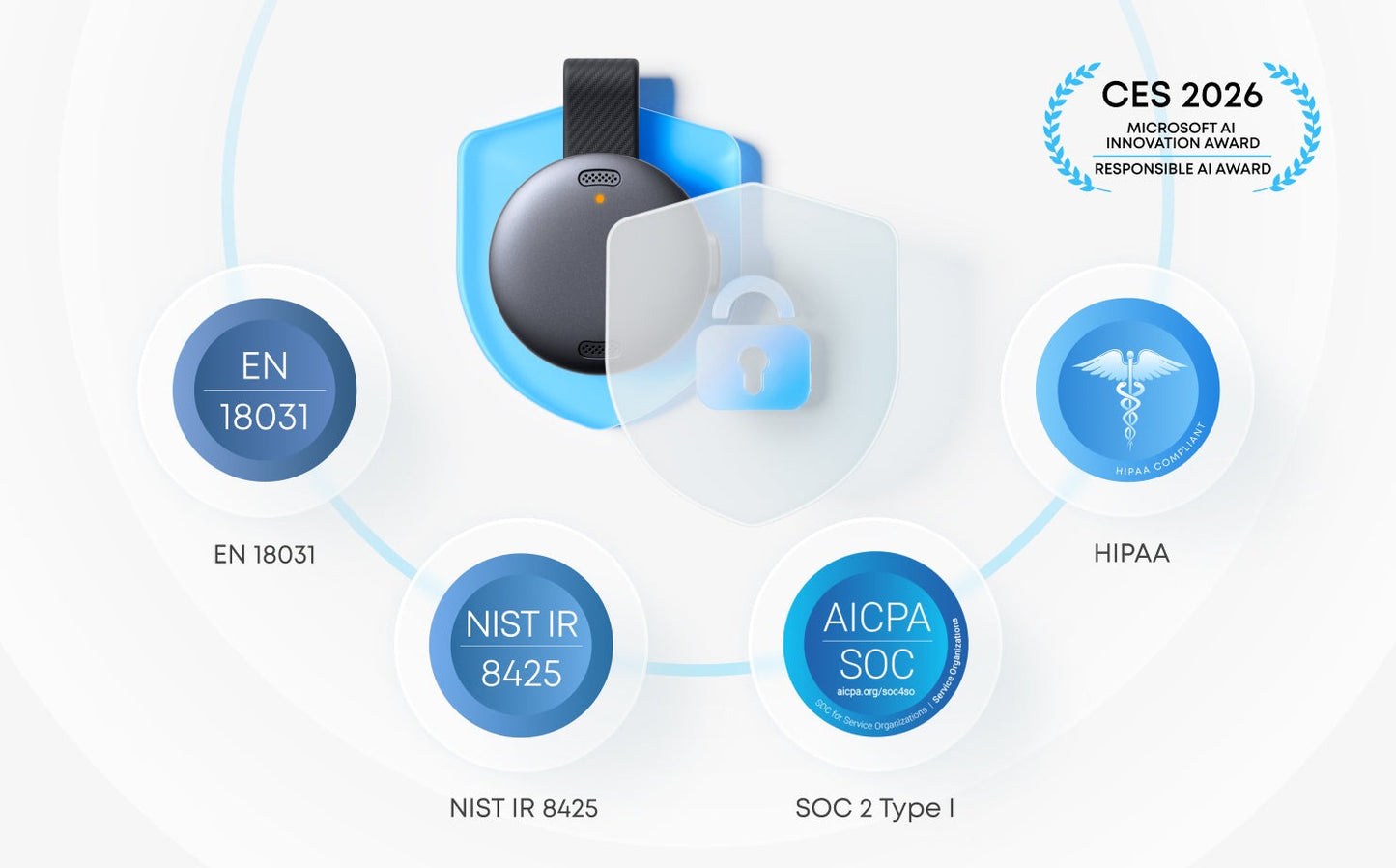 Anker soundcore Work | Coin-Sized Wearable AI Note Taker / Voice Recorder