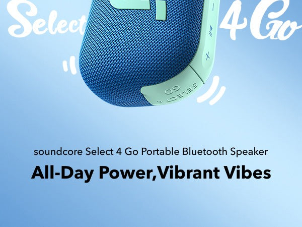 soundcore Select 4 Go | Waterproof Bluetooth Shower Speaker by Anker