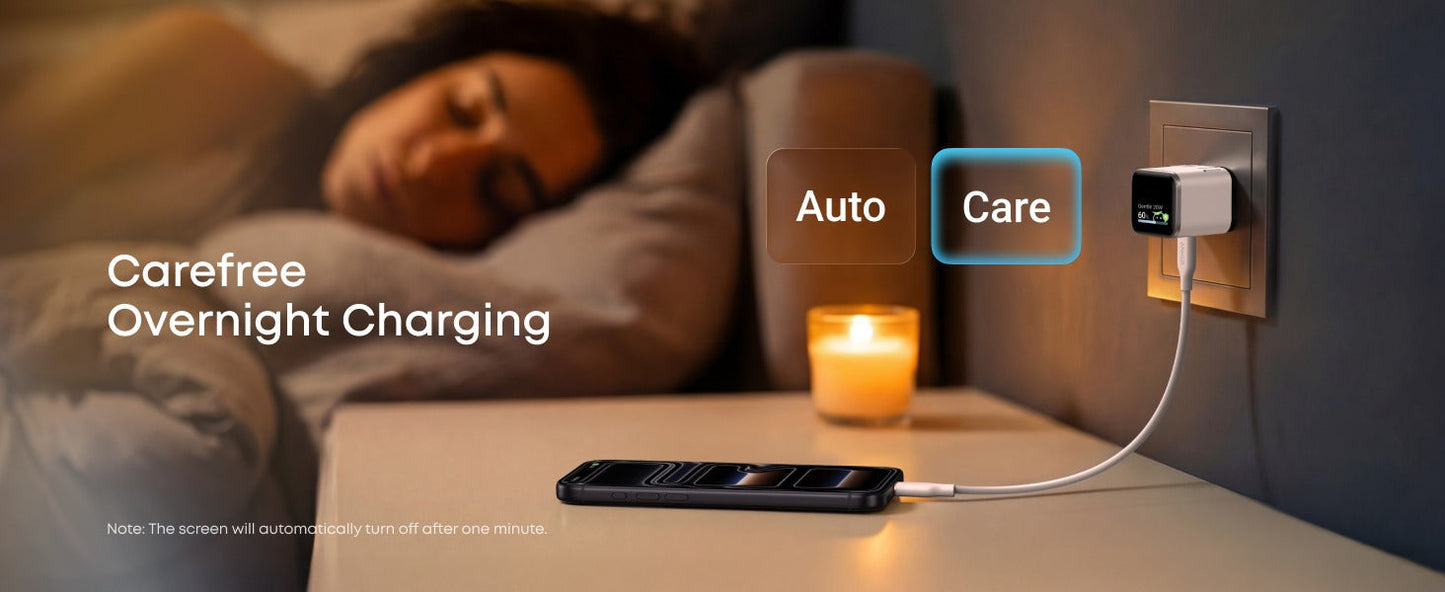 Anker Nano Charger (45W, Smart Display, 180° Foldable)