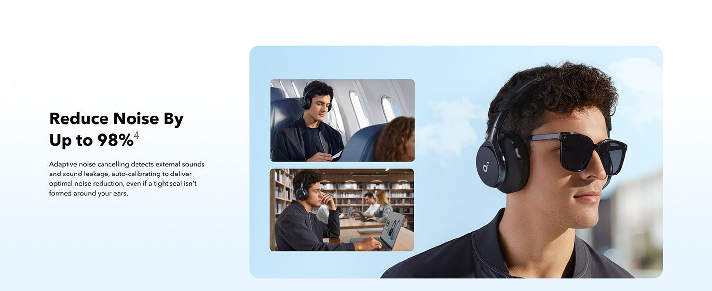 soundcore Space One | Active Noise Cancelling Headphones