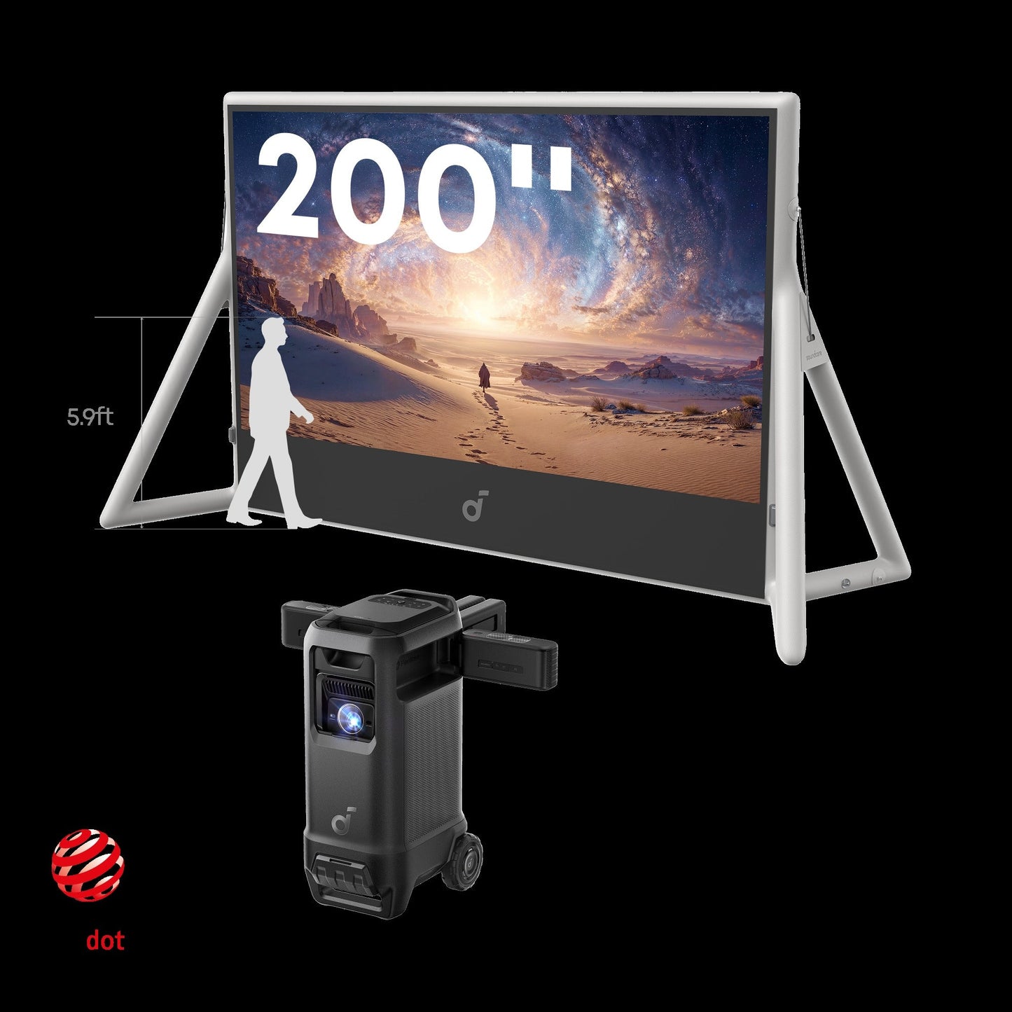 soundcore Nebula X1 Pro 4K Projector | World's First Mobile Theater Station