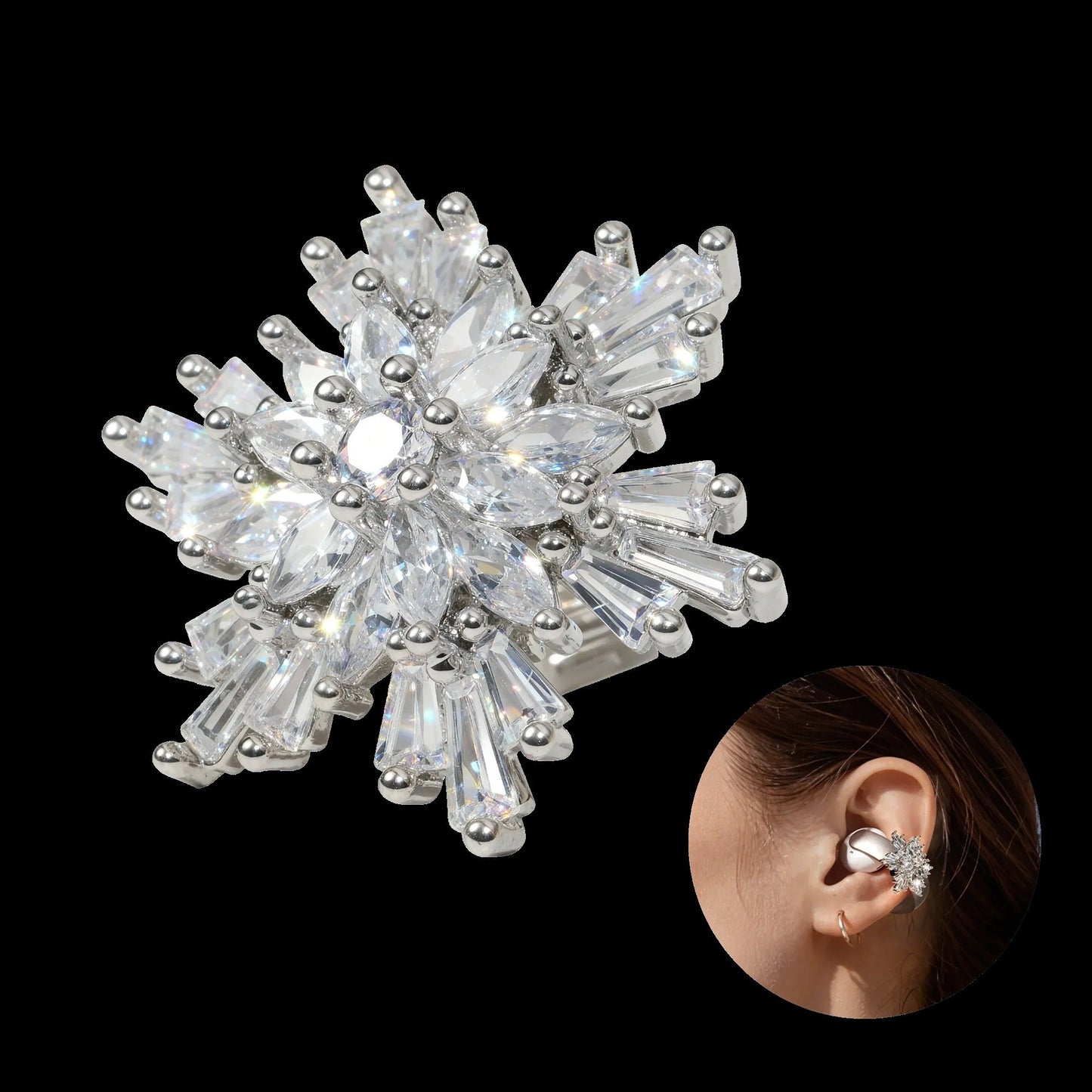 Stylish Snowflake Accessory | Exclusive Design for soundcore AeroClip
