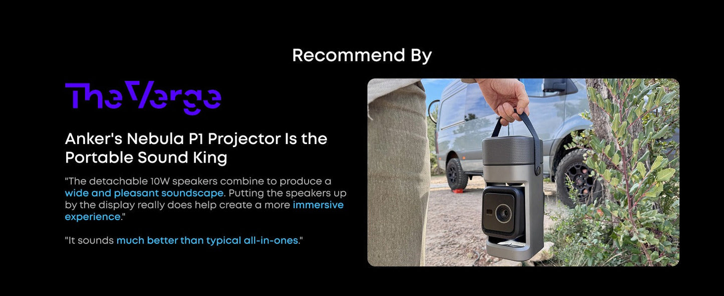 soundcore Nebula P1 | World's First Portable Projector with Detachable Speakers