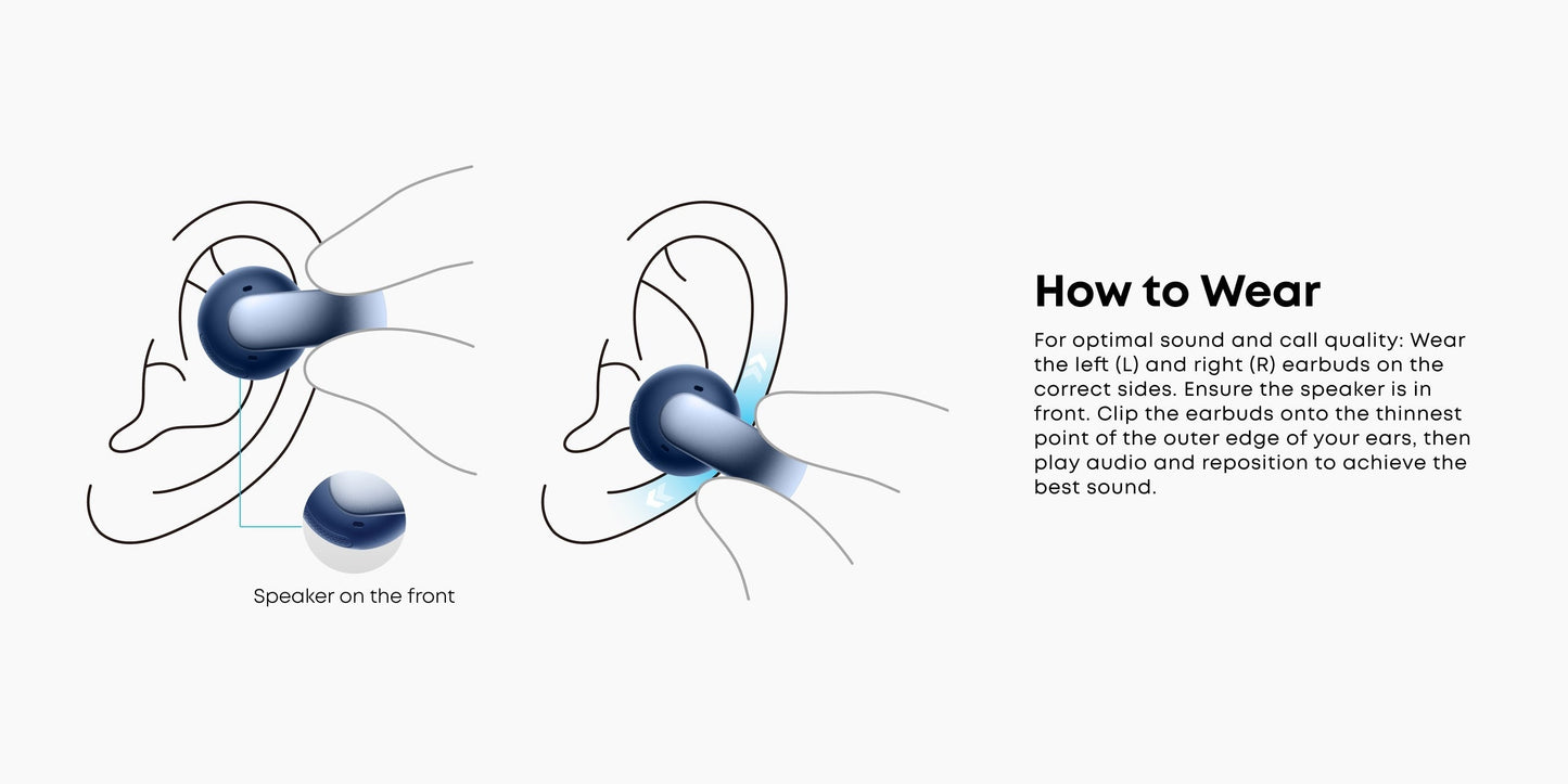 soundcore AeroClip | Open-Ear Clip-On Earbuds with Adaptive Comfort