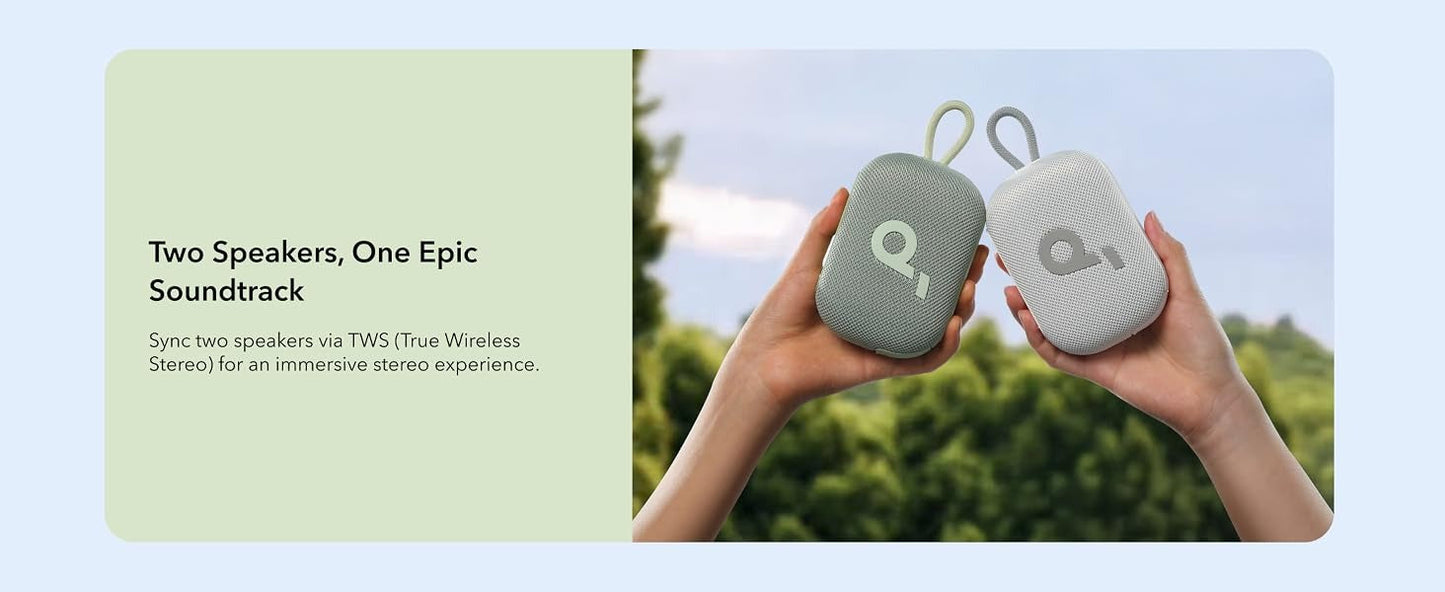 soundcore Select 4 Go | Waterproof Bluetooth Shower Speaker by Anker