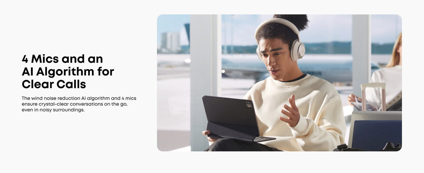 soundcore Space One Pro | FlexiCurve Over-Ear Headphone