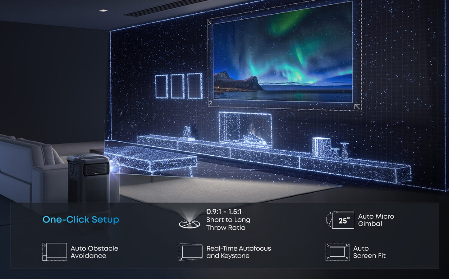 soundcore Nebula X1 Pro 4K Projector | World's First Mobile Theater Station