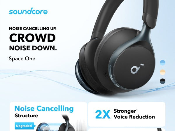 soundcore Space One | Active Noise Cancelling Headphones