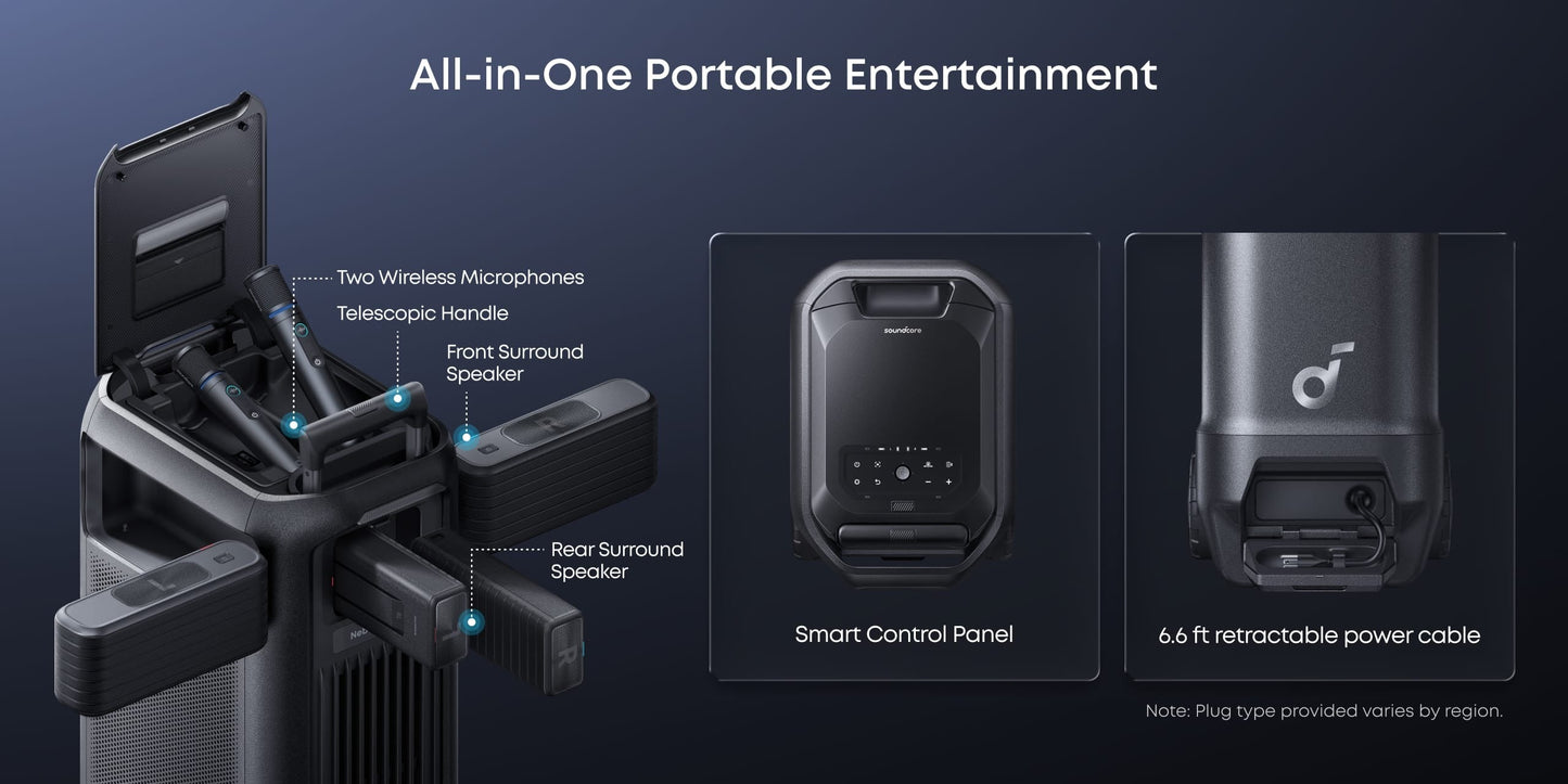 soundcore Nebula X1 Pro 4K Projector | World's First Mobile Theater Station