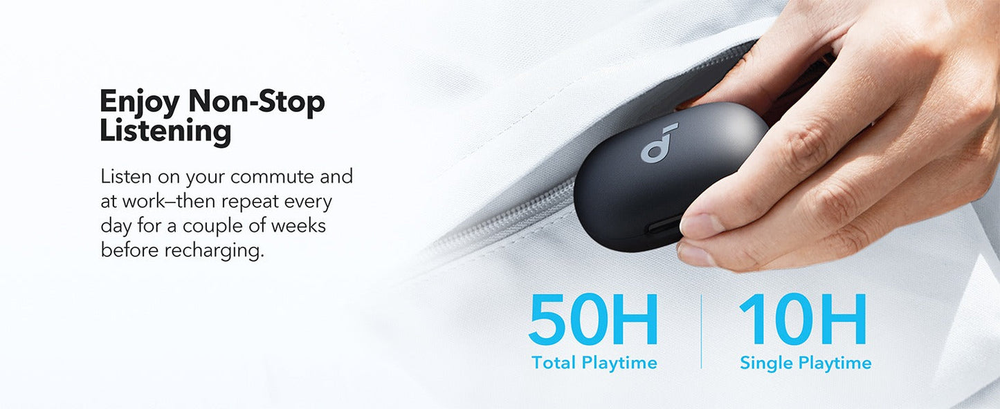 soundcore Space A40 | Long-Lasting Noise Cancelling Earbuds