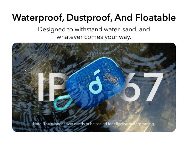 soundcore Select 4 Go | Waterproof Bluetooth Shower Speaker by Anker