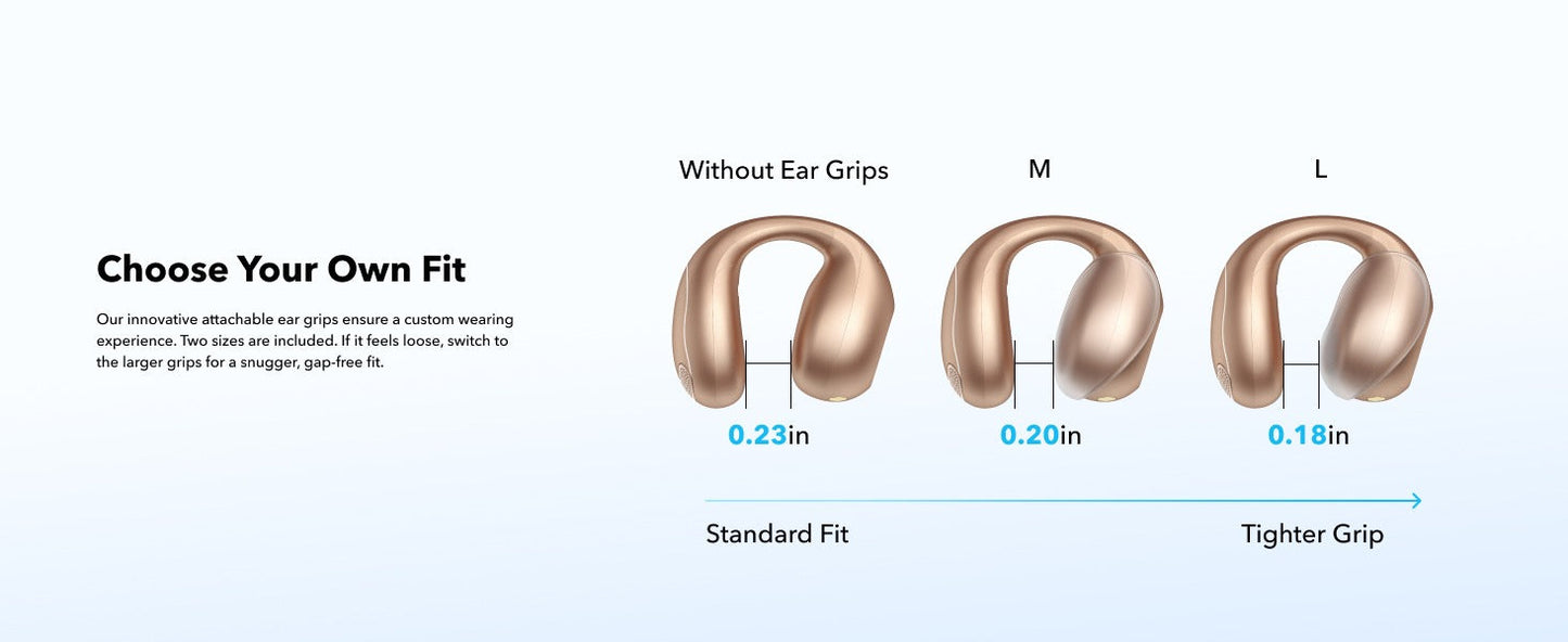 soundcore C40i | Flexible and Comfortable Clip-On Earbuds