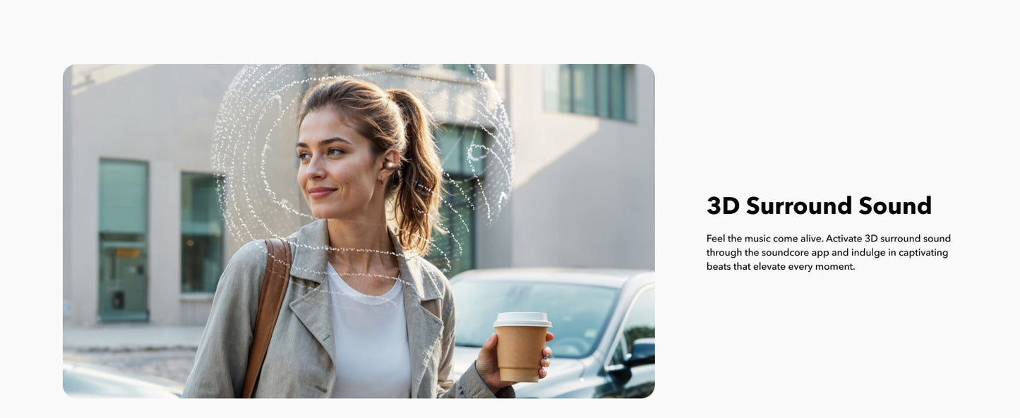 soundcore C40i | Flexible and Comfortable Clip-On Earbuds