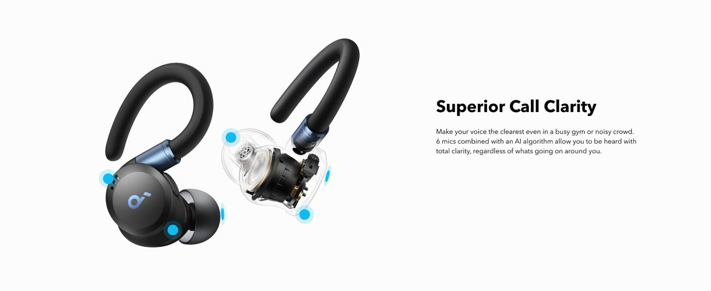 soundcore Sport X20 | Comfortable In-Ear Sport Earbuds with Hook