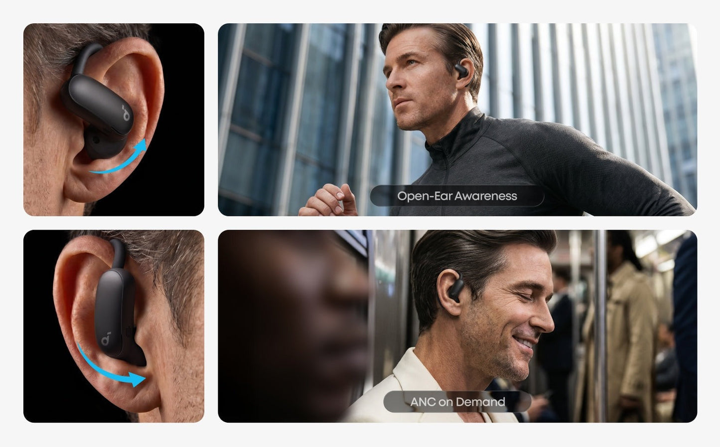 AeroFit 2 Pro | 2-in-1 Earbuds that Switch Between Open-Ear and ANC Modes