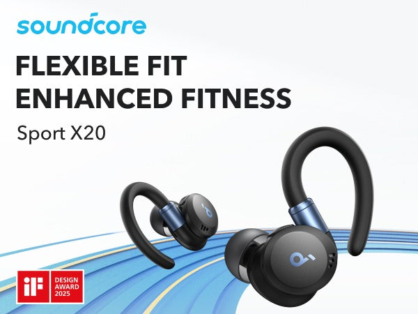 soundcore Sport X20 | Comfortable In-Ear Sport Earbuds with Hook