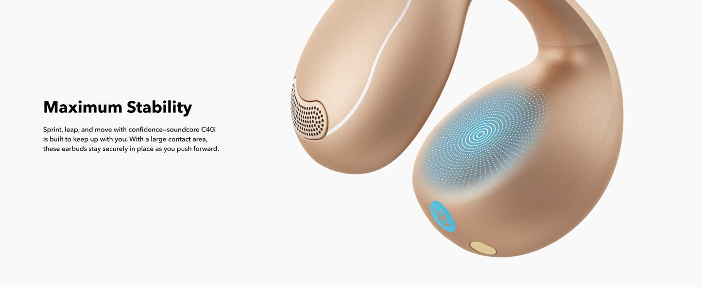 soundcore C40i | Flexible and Comfortable Clip-On Earbuds