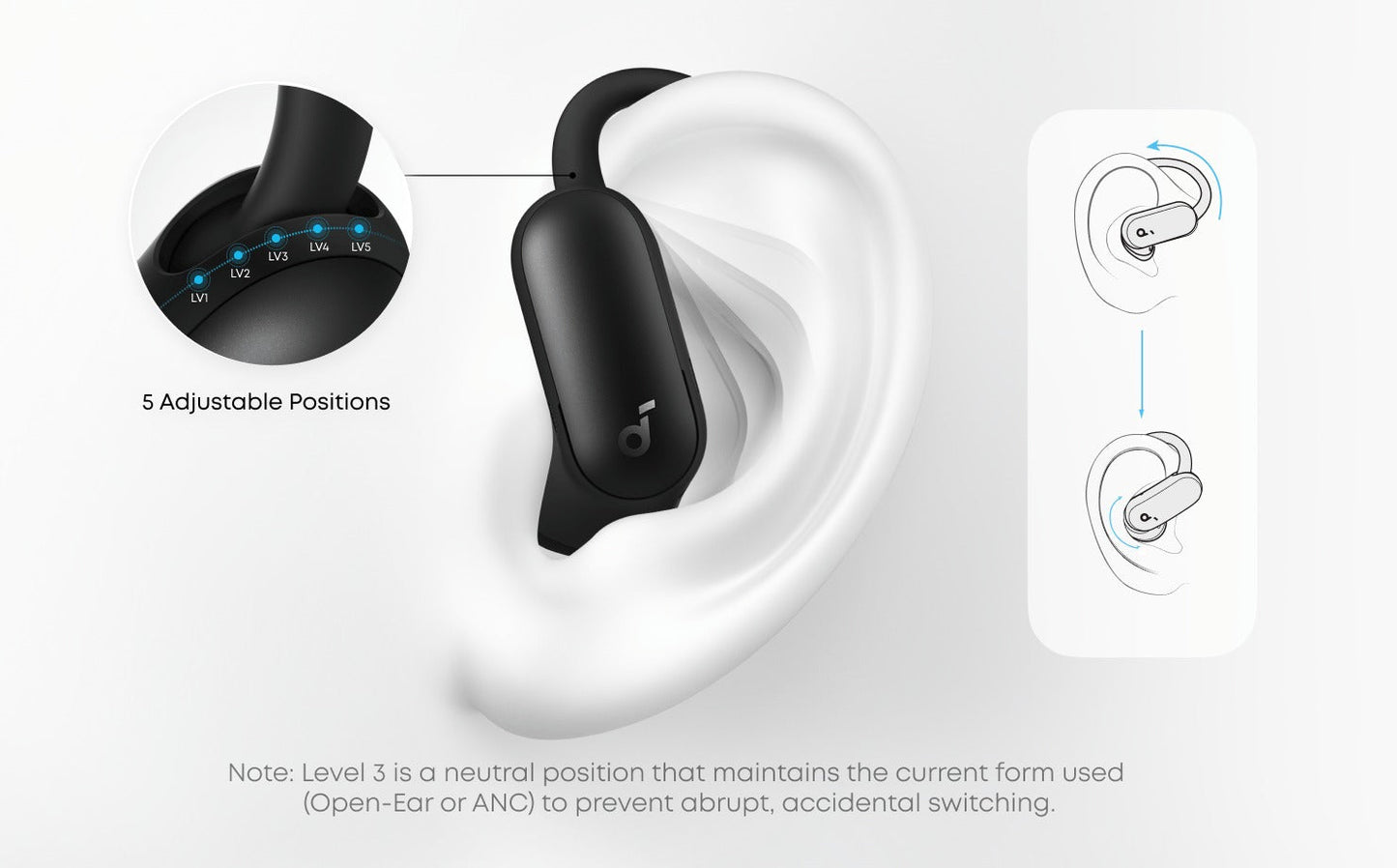 AeroFit 2 Pro | 2-in-1 Earbuds that Switch Between Open-Ear and ANC Modes