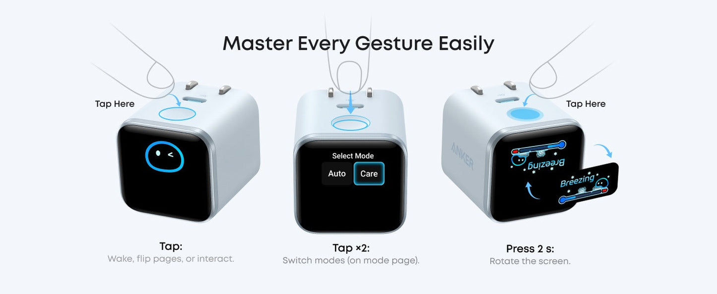 Anker Nano Charger (45W, Smart Display, 180° Foldable)