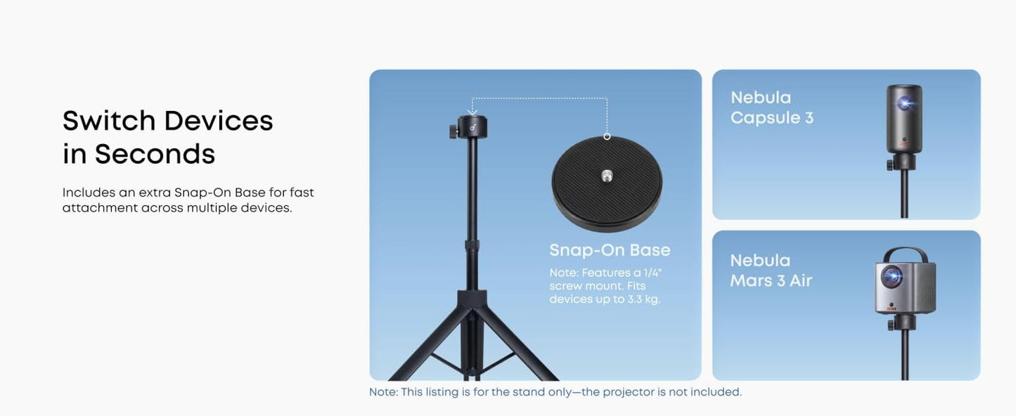 Nebula Projector Stand for P-Series & Universal Compatibility for More Projectors